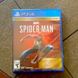 brand new still in packaging spider-man PS4 game